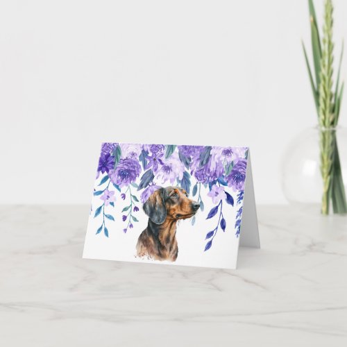 Care and concern Dachshund  Greeting Card