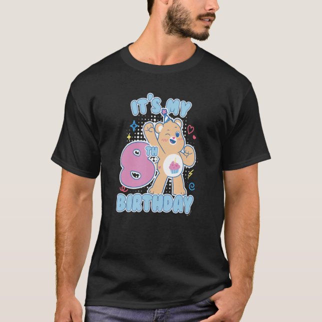 Care Bears Birthday Bear It's My 8th Birthday T-Shirt (Front)