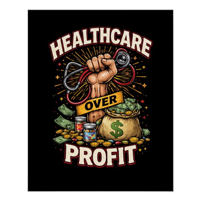 Care Before Profit Poster (Front)