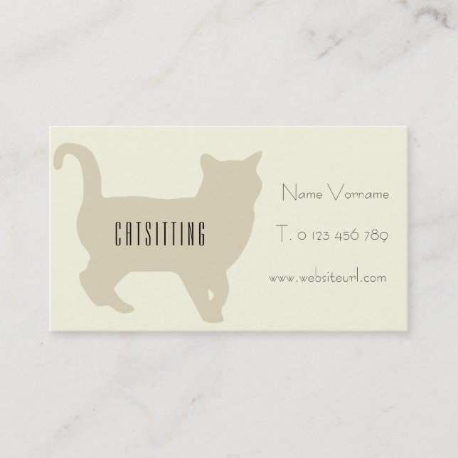 care business card (Front)