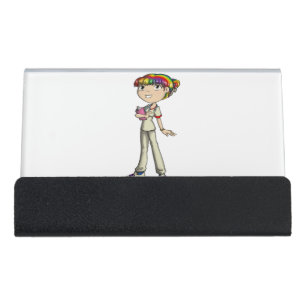 Care Desk Business Card Holder