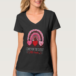 Care For Cutest Little Hearts CNA Nurse Valentines T-Shirt