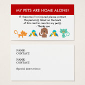 Care For My Pets Emergency Information (Front & Back)