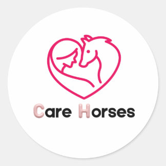 Care horses National Horse Protection Day designs Classic Round Sticker