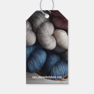 Care Instructions Wool Linen Sewn Knitted  Gift Tags