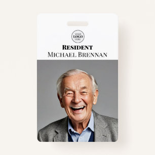 Care Nursing or Retirement Resident Photo ID  Badge