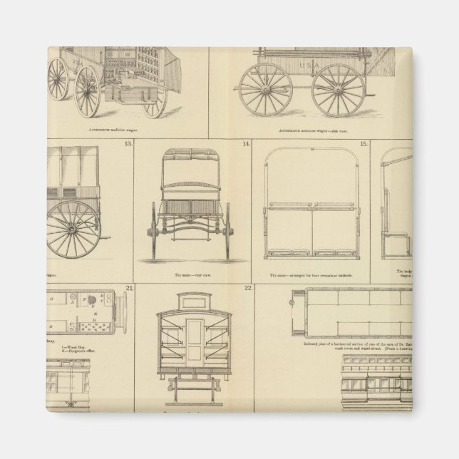 Care of sick, wounded magnet (Front)