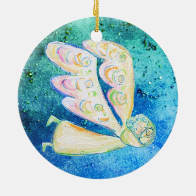 Care of the Snow Angel Ornament (Back)