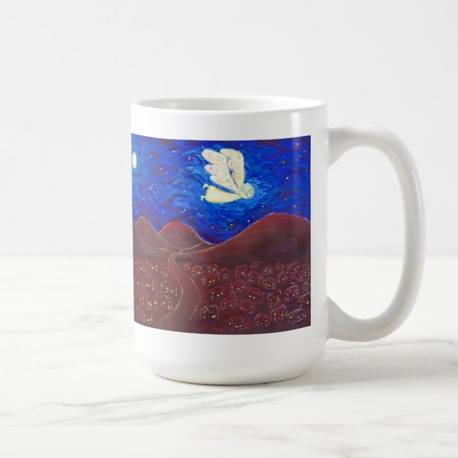 Care of the Soul Angel Art Painting Mug (Right)