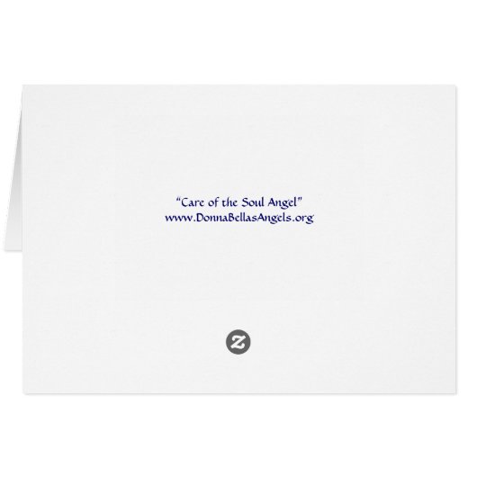Care of the Soul Angel Note or Greeting Cards (Back Horizontal)