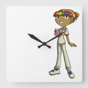 Care Square Wall Clock