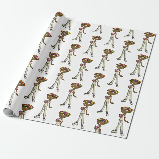 Care Wrapping Paper (Unrolled)