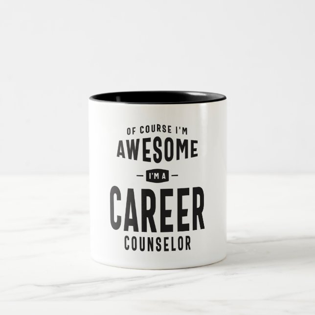 Career Counselor Two-Tone Coffee Mug (Center)