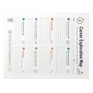 Career Exploration Map Notepad