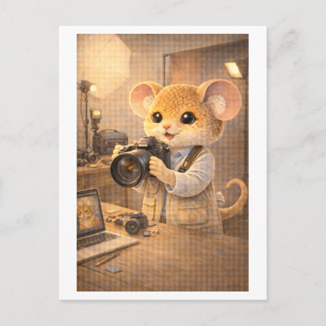 Career Mouse as Photographer Postcard (Front)