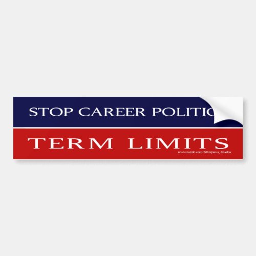 Career Politics Term Limits _ Bumper Bumper Sticker