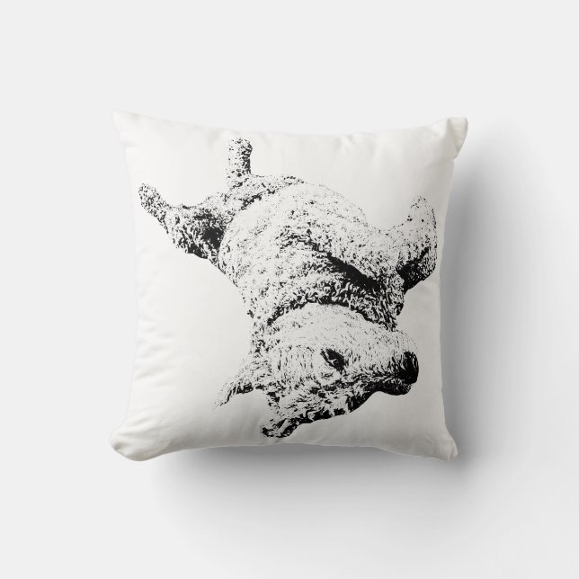 Carefree Belly Laughs Throw Pillow (Front)