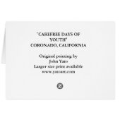CAREFREE DAYS OF YOUTH CARDS (Back Horizontal)