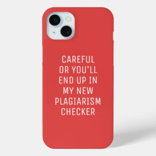 Careful Plagiarism Checker Minimalist iPhone 15 Plus Case