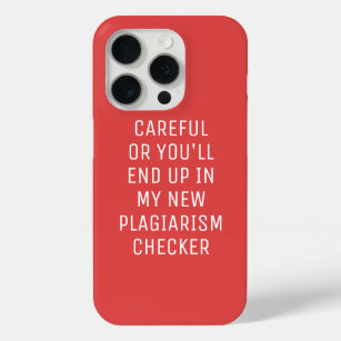 Careful Plagiarism Checker Minimalist iPhone 15 Pro Case