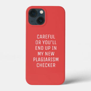 Careful Plagiarism Checker Minimalist iPhone 13 Mini Case