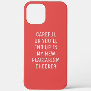 Careful Plagiarism Checker Minimalist iPhone 12 Pro Max Case