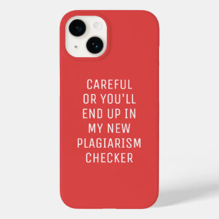 Careful Plagiarism Checker Minimalist Case-Mate iPhone 14 Case