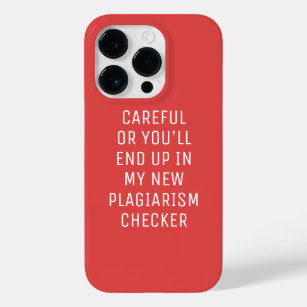 Careful Plagiarism Checker Minimalist Case-Mate iPhone 14 Pro Case