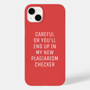 Careful Plagiarism Checker Minimalist Case-Mate iPhone 14 Plus Case