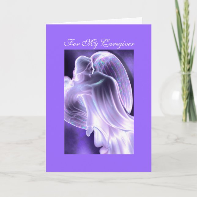 Caregiver - Angel Greeting Card (Front)