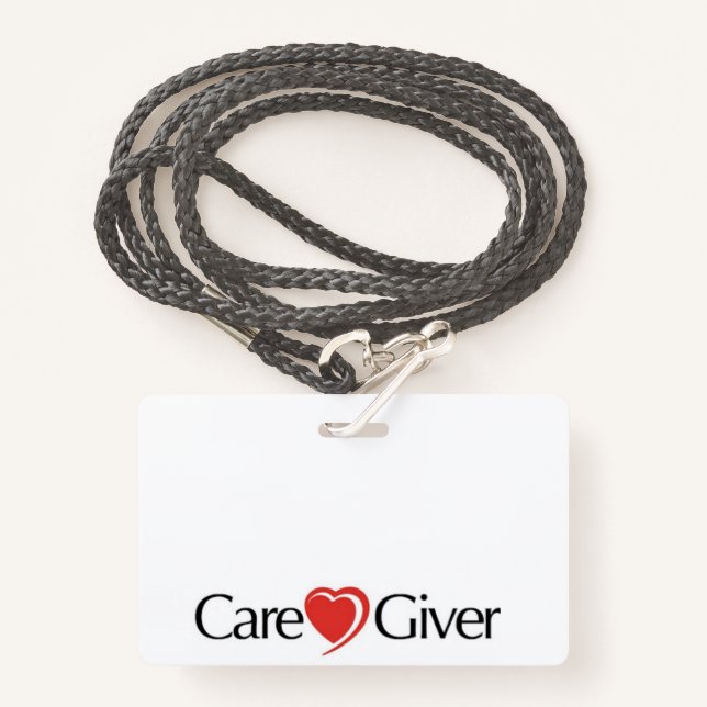 Caregiver Badge (Front with Lanyard)