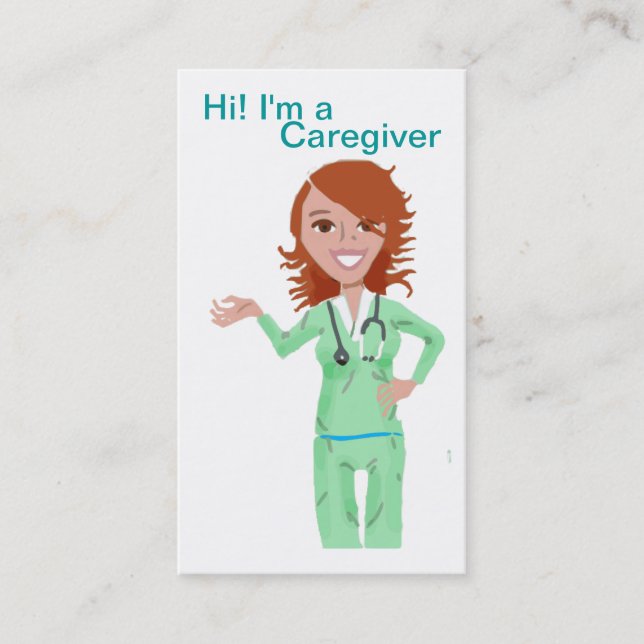 Caregiver Business Card template (Front)