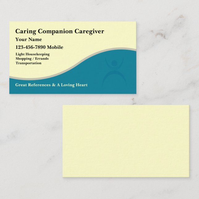 Caregiver Business Cards (Front/Back)