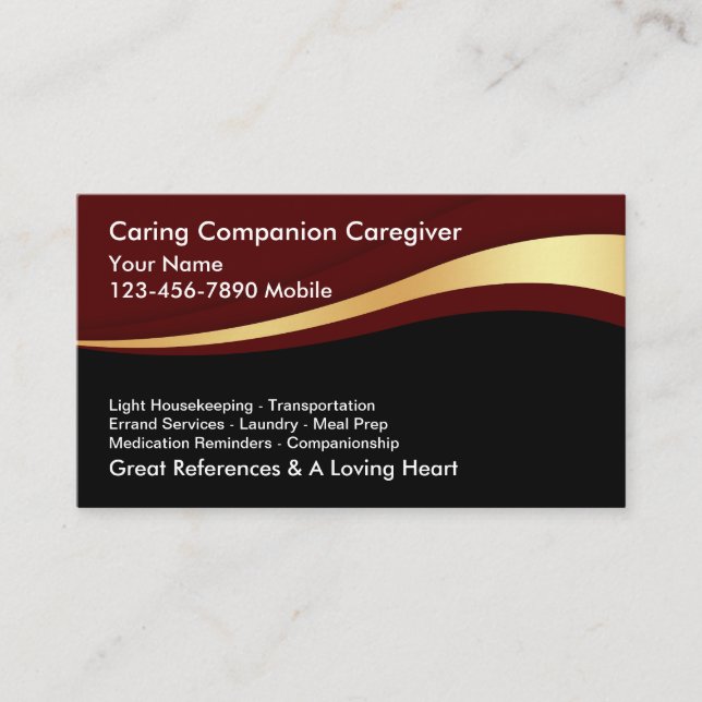 Caregiver Business Cards (Front)