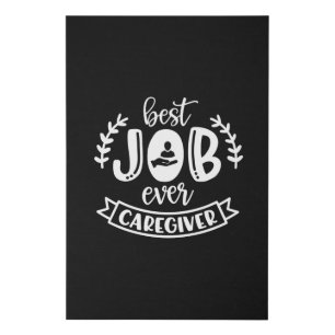 Caregiver, Care giver aid design Faux Canvas Print
