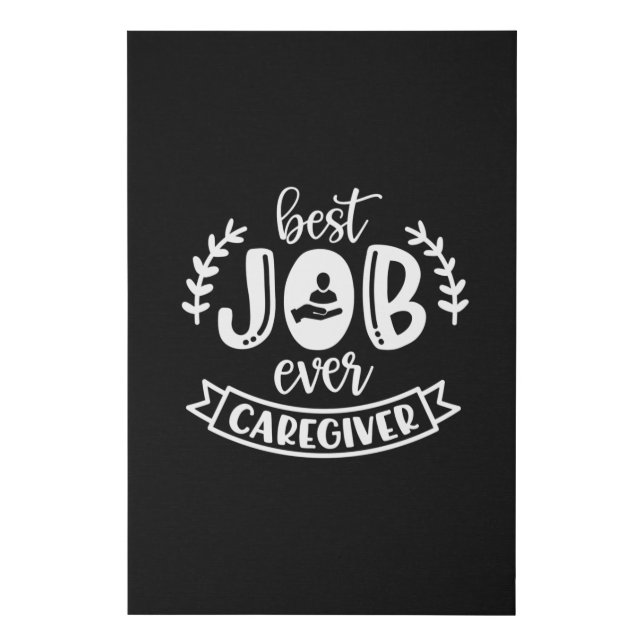 Caregiver, Care giver aid design Faux Canvas Print (Front)