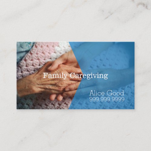 Caregiver Caregiving Nurse Nursing Health Care Business Card