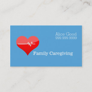 Caregiver Caregiving Nurse Nursing Health Care Business Card