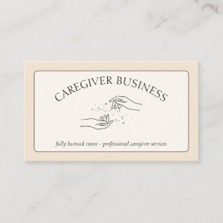 Caregiver Caregiving Special Outpatient Nurse Business Card