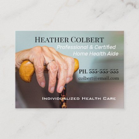 Caregiver Comfort Beautiful Professional Business Card