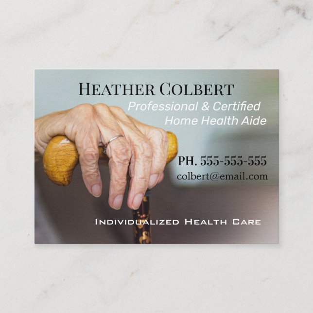 Caregiver Comfort Beautiful Professional Business Card (Front)