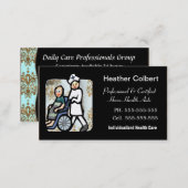 Caregiver Cute Professional Business Card (Front/Back)