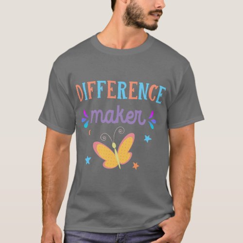 Caregiver Difference Maker Nurse for HHA and CNA   T_Shirt
