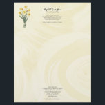 Caregiver Elder Care Services Floral Letterhead<br><div class="desc">Elevate your professional image with our Caregiver Elder Care Services Floral Letterhead, featuring watercolor daffodils on a soothing yellow background. This design is suitable for a variety of home-care services, including caregivers for seniors, elder care providers, and nurses. Add your name, title, and contact details as well as your services...</div>