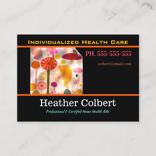 Caregiver Empathy Keeper Professional Business Card (Front)