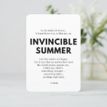 Caregiver Encouragement Card -  Invincible Summer