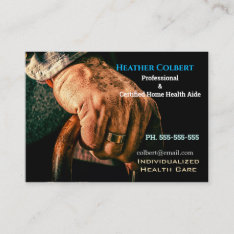 Caregiver  Hands On Professional Business Card at Zazzle