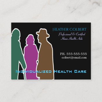 Caregiver Helpful Assistant  Business Card by LiquidEyes at Zazzle