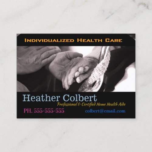Caregiver HelpingU Trusting Professional  Business Card