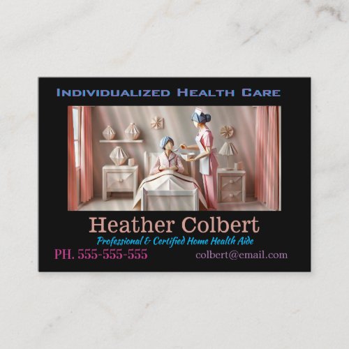 Caregiver Home Health Care Professional Patience Business Card